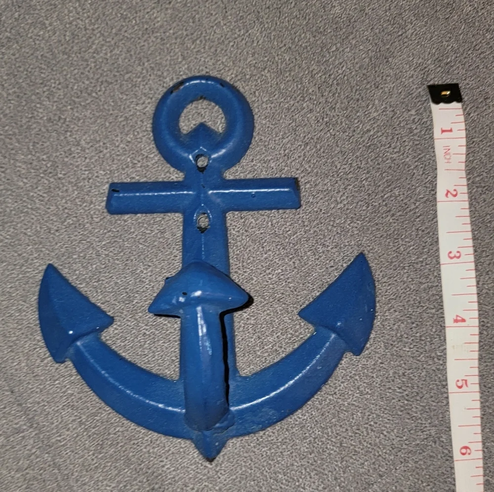 Blue anchor hook - iron